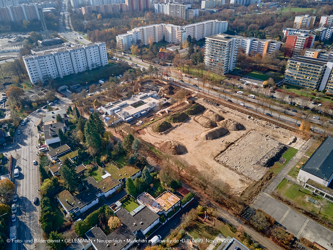 09.11.2020 - Baustelle Grundschule am Karl-Marx-Ring in Neuperlach